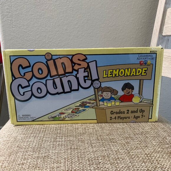 Coins Count Learning Advantage Toy/Game #4527 Grades 2 & Up NEW & Sealed - Picture 1 of 4